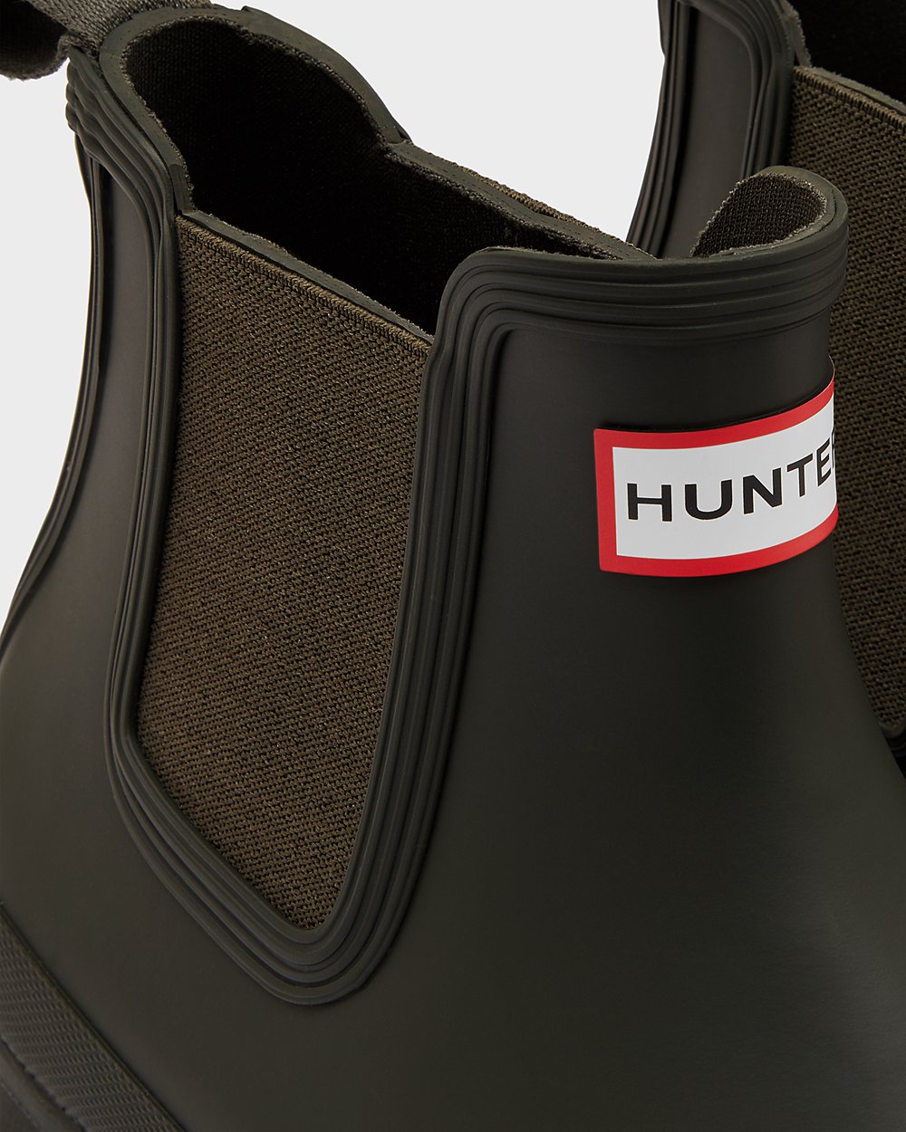 Men Hunter Original | Chelsea Boots Dark Olive | NZ-71569-YVLD